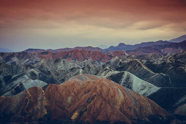 Zhangye Danxia Národní Geologický Park Barevné Danxia Geopark Zhangye City — Stock fotografie