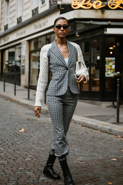 Parijs Frankrijk September 2019 Een Gast Altuzarra Modeshow Paris Fashion — Stockfoto