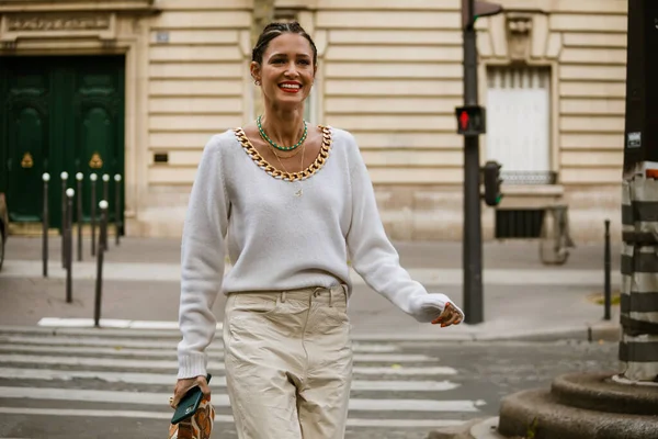Paris Frankreich September 2019 Helena Bordon Vor Der Altuzarra Modenschau — Stockfoto