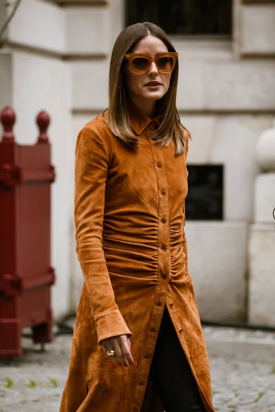 Paris Frankrike September 2019 Olivia Palermo Efter Altuzarra Modevisning Paris — Stockfoto