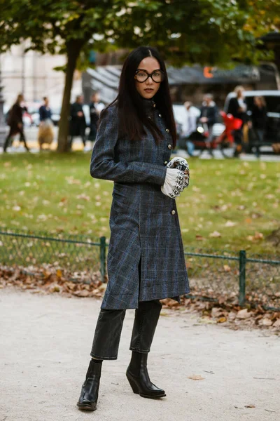 Paris França Setembro 2019 Yoyo Cao Antes Desfile Moda Chloe — Fotografia de Stock