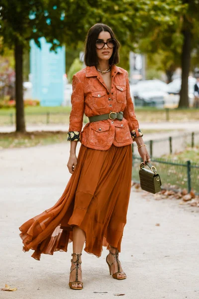 París Francia Septiembre 2019 Camila Coehlo Antes Del Desfile Moda — Foto de Stock