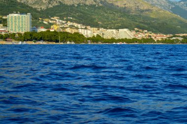 Makarska Riviera 'nın panoramik görüntüsü