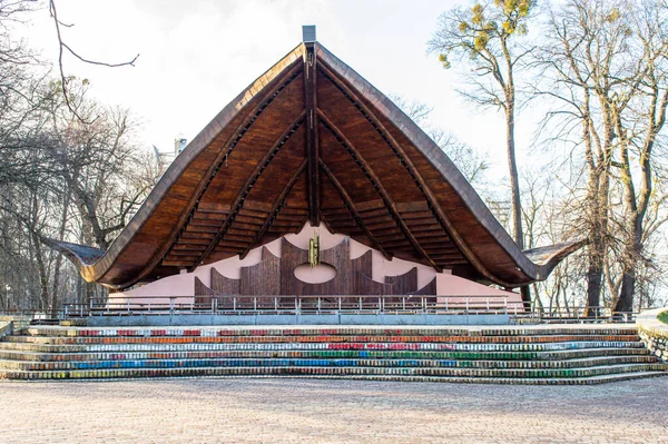 Kyiv Ucrania Enero 2020 Shellfish Summer Theater Mariinski Park Kyiv — Foto de Stock