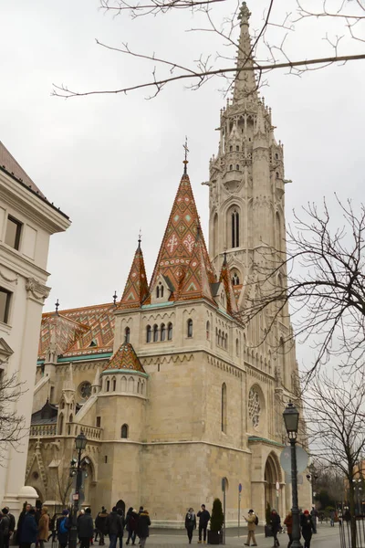Budapest Magyarország December 2017 Mátyás Templom Budapesten 2017 December — Stock Fotó