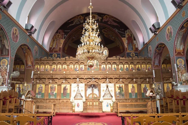 Protaras Chipre Junio Interior Iglesia San Jorge Paralimni Chipre Junio — Foto de Stock