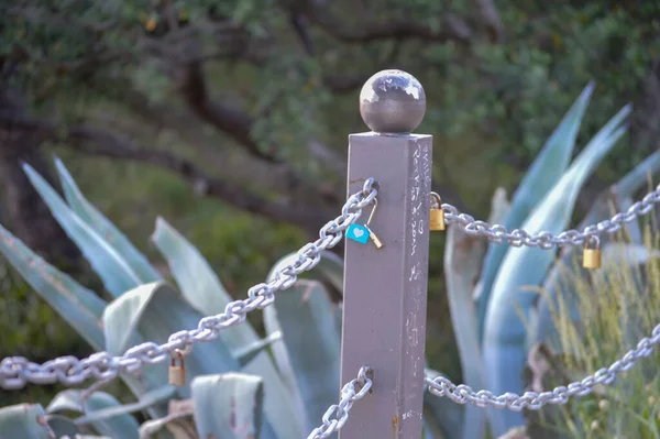 Love Locks Makarska Croatia — Stock Photo, Image