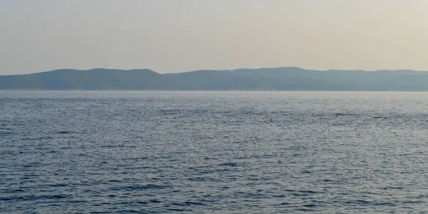 Hırvatistan Brela Kentinde Adriyatik Denizinde Gün Batımı — Stok fotoğraf