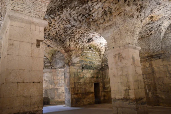 Split Kroatien Källare Diocletianus Palats Split Den Juni 2019 Några — Stockfoto