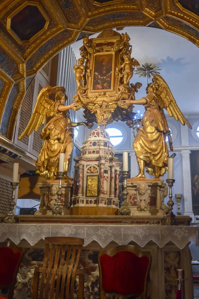 stock image SPLIT, CROATIA - JUNE 15: Saint Roch (Roka) Church near Diocletian's palace in Split on June 15, 2019.