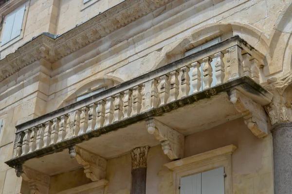 Split Croazia Giugno Peristilio Del Palazzo Diocleziano Spalato Giugno 2019 — Foto Stock