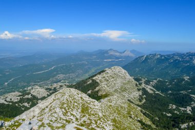 Hırvatistan ve Biokovo ulusal park manzarası manzarası