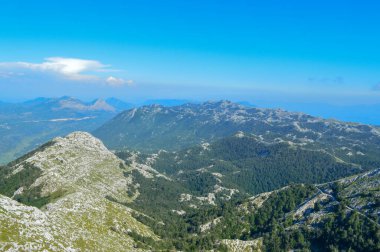 Hırvatistan ve Biokovo ulusal park manzarası manzarası