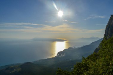 Hırvatistan ve Biokovo ulusal park manzarası manzarası