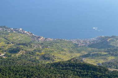 Hırvatistan ve Biokovo ulusal park manzarası manzarası