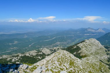 Hırvatistan ve Biokovo ulusal park manzarası manzarası