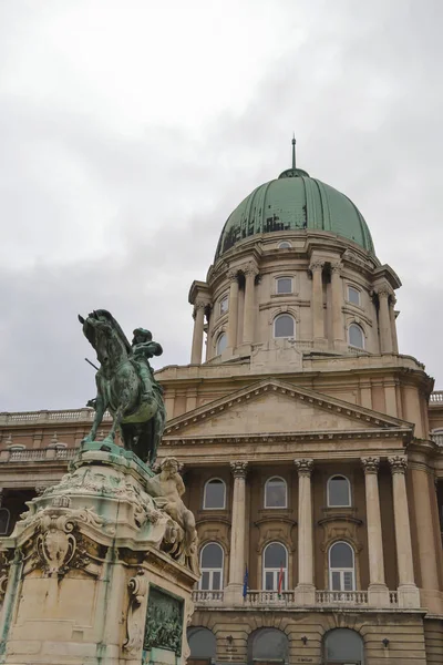 Budapest Hongarije December 2017 Standbeeld Van Prins Eugene Van Savoye — Stockfoto