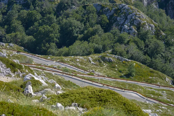 Narrow Extreme Road Highest Peak Sveti Jure Saint George Biokovo — Stock Photo, Image