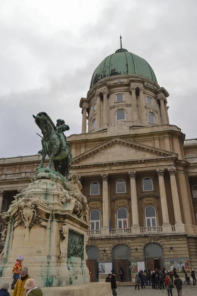 Budapest Hongarije December 2017 Standbeeld Van Prins Eugene Van Savoye — Stockfoto