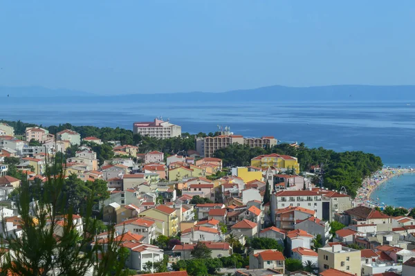 亚得里亚海海岸克罗地亚达尔马提亚的Makarska Riviera — 图库照片