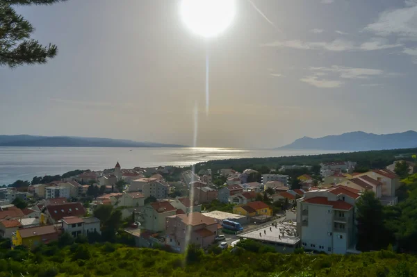 Costa Del Mar Adriático Makarska Riviera Dalmacia Croacia —  Fotos de Stock