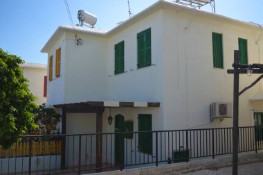 PROTARAS, CYPRUS - 18 Haziran: 18 Haziran 2018 'de Kıbrıs Rum Kesimi' nin Protaras kentindeki geleneksel köy.