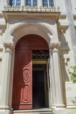 DUBROVNIK, CROATIA - 18 Haziran: Dubrovnik, Hırvatistan 'da Aziz Peter Kilisesi 18 Haziran 2019.