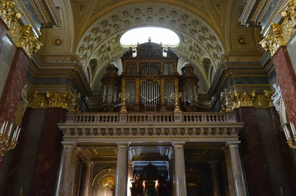 Budapest Hongrie Décembre 2017 Intérieur Basilique Saint Étienne Szent Istvan — Photo