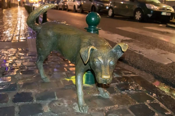 Bruselas Bélgica Diciembre 2018 Estatua Zinneke Pis Het Zinneke Bruselas — Foto de Stock