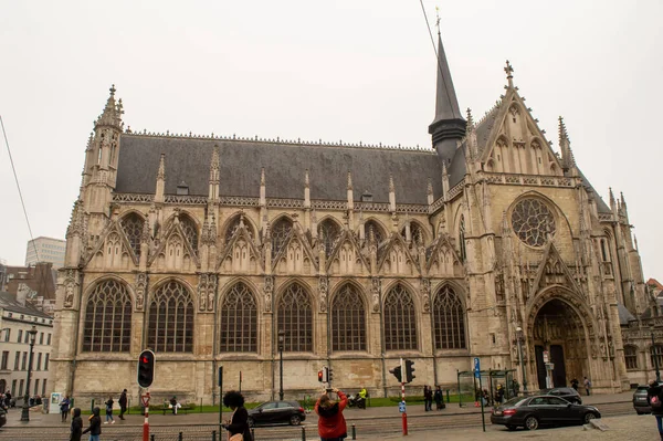 Brussels Belgium December 2018 Church Our Blessed Lady Sablon Belgium — 스톡 사진