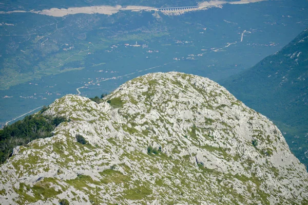 Horvátország Biokovo Nemzeti Park Csúcs Tiszta Táj Panoráma Kilátás — Stock Fotó