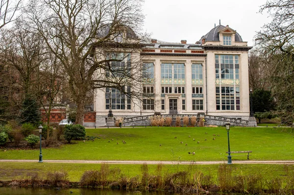 Brussel België Januari 2019 Leopoldpark Het Centrum Van Brussel Januari — Stockfoto