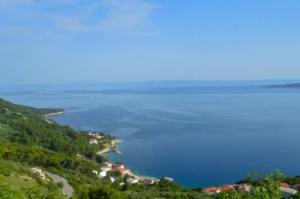 Costa Del Mar Adriático Makarska Riviera Dalmacia Croacia —  Fotos de Stock