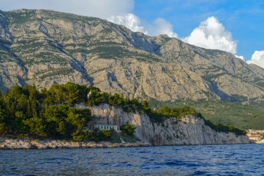 Makarska Riviera 'nın panoramik görüntüsü