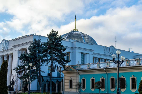 Kyiv Ukraine January 2020 Verkhovna Rada Building Parliament House Hrushevsky — 图库照片