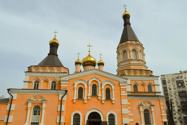 Киев Украина Апреля Вербное Воскресенье Церкви Платона Святая Покрова Собор — стоковое фото