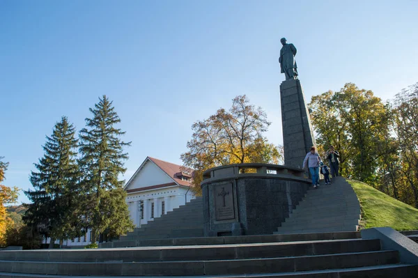 Kaniv Ucrânia Outubro Monumento Taras Shevchenko Taras Hill Chernecha Hora — Fotografia de Stock