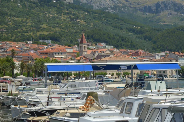 Makarska Croatia Juni Vissersboten Haven Van Makarska Kroatië Juni 2019 — Stockfoto