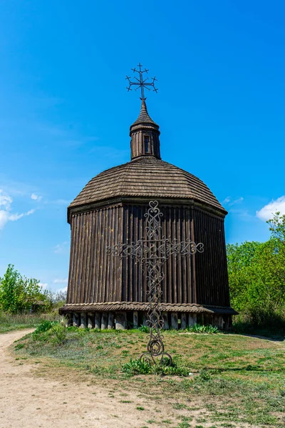 Vytachiv Ukraine Mai 2020 Alte Holzkirche Vytachiv Ukraine Mai 2020 — Stockfoto