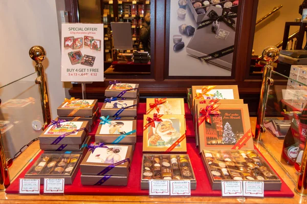 Brussels Belgium Dezembro 2018 Loja Chocolate Galerie Reine Bruxelas Dezembro — Fotografia de Stock
