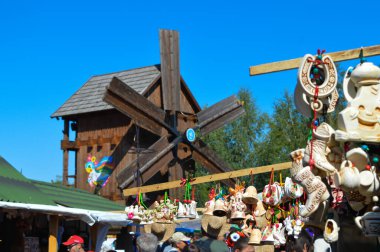 Velyki Sorochintsi, UKRAINE - 25 Ağustos 2017: Ukrayna 'nın ulusal yıllık pazarı 