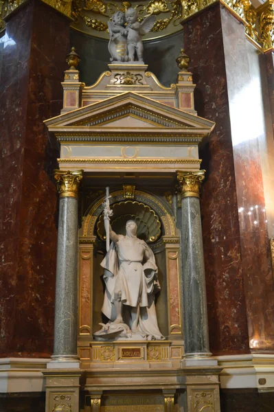 2017 Budapest Hungary December 2017 Interior Stephens Basilica Szent Istvan — 스톡 사진