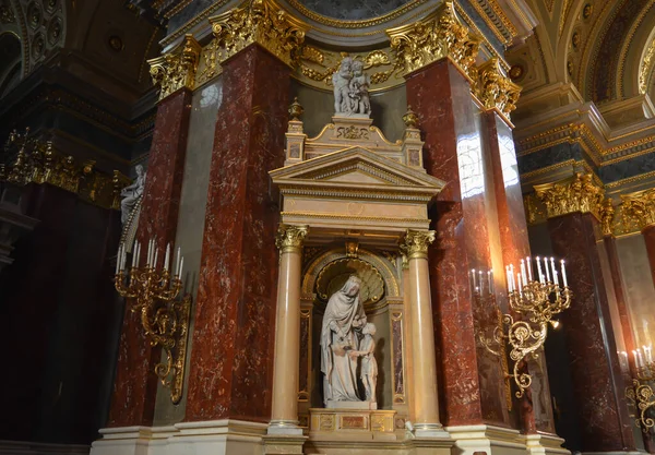 Budapest Hongrie Décembre 2017 Intérieur Basilique Saint Étienne Szent Istvan — Photo