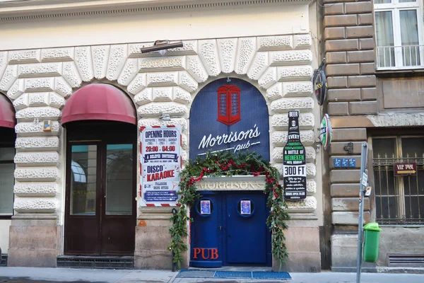 Budapest Hungría Diciembre 2017 Pub Morrison Budapest Diciembre 2017 — Foto de Stock