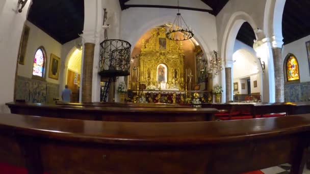 Huelva Spanya Haziran 2023 Chapel Nuestra Seora Cinta Huelva Nın — Stok video