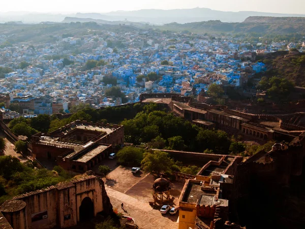 Fort med bakgrund av Jodhpur City, Rajasthan, Indien — Stockfoto