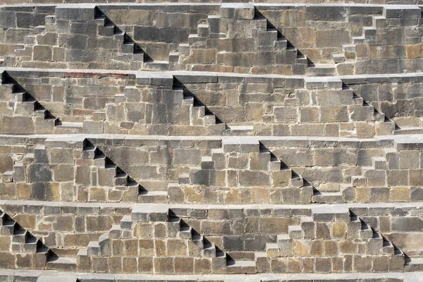 Step wall in the village of Anjana in Rajasthan, India — Stock Image Step wall in the village of Anjana in Rajasthan, India Stock Photo