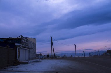 Baykal Gölü Olhun Adası'nda Köy