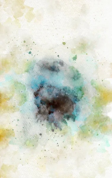 Soyut arkaplan, kağıt dokusu üzerine dökülen suluboya 