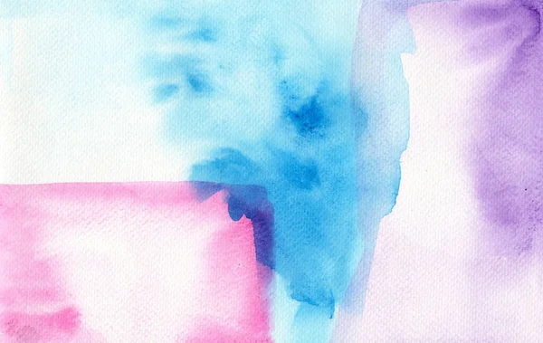 Fundo Abstrato Rosa Azul Roxo Aquarela Textura Papel — Fotografia de Stock